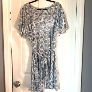 Loft Ruffle Sleeve Dress